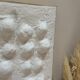 Tableau contemporain texturé relief 3D minimaliste - murmures blancs