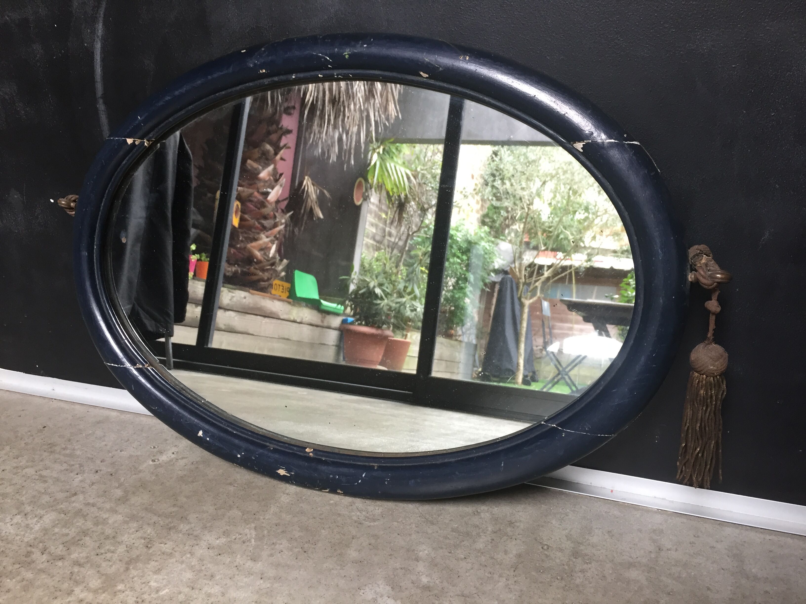 Oval Mirror "Art Deco" 68x48 cm