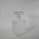 rectangular glass whiskey decanter 1970 21 X 10.5 cm