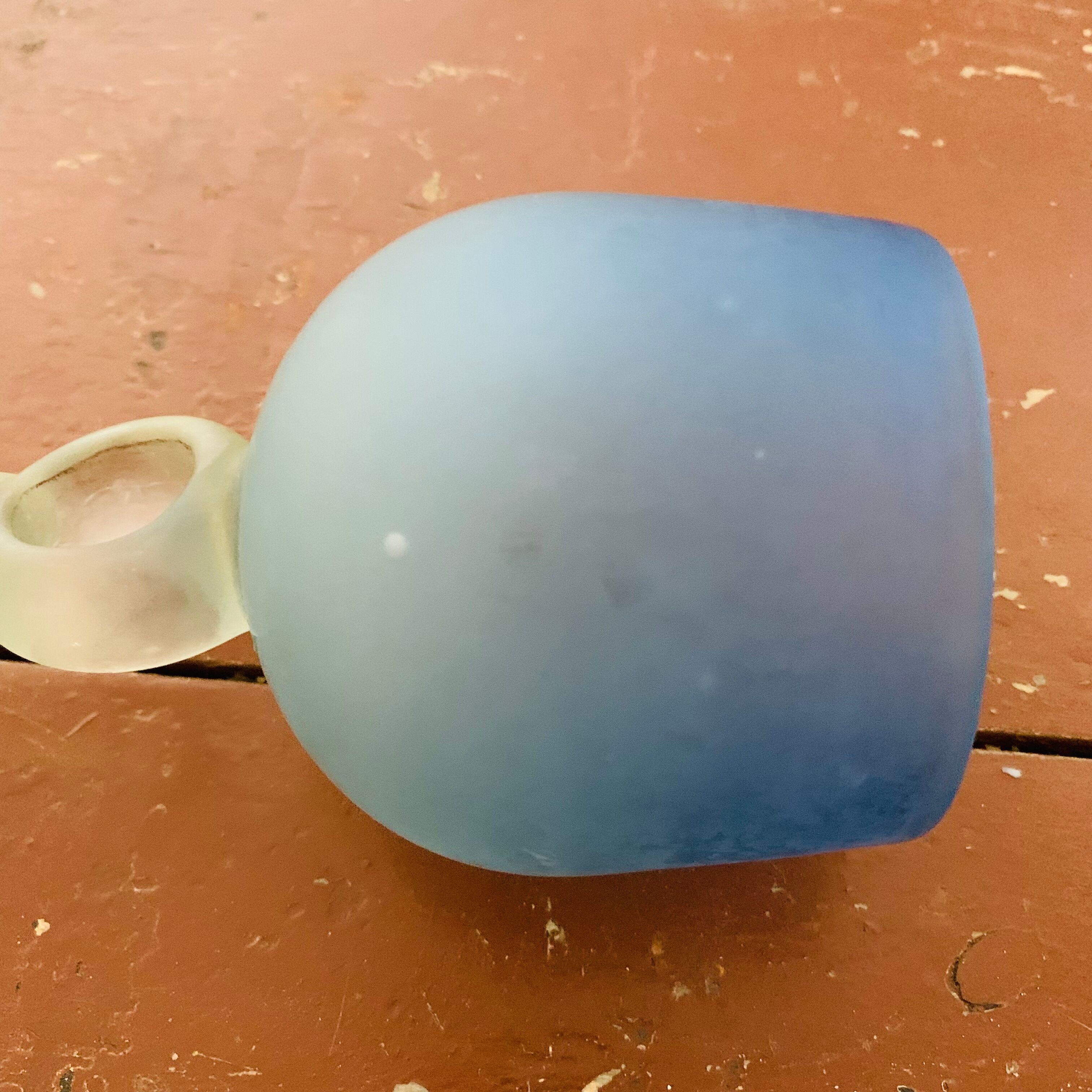 Set of 6 glass paste stemmed glasses