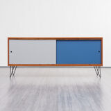 Vintage string, reversible doors, teak, 165cm