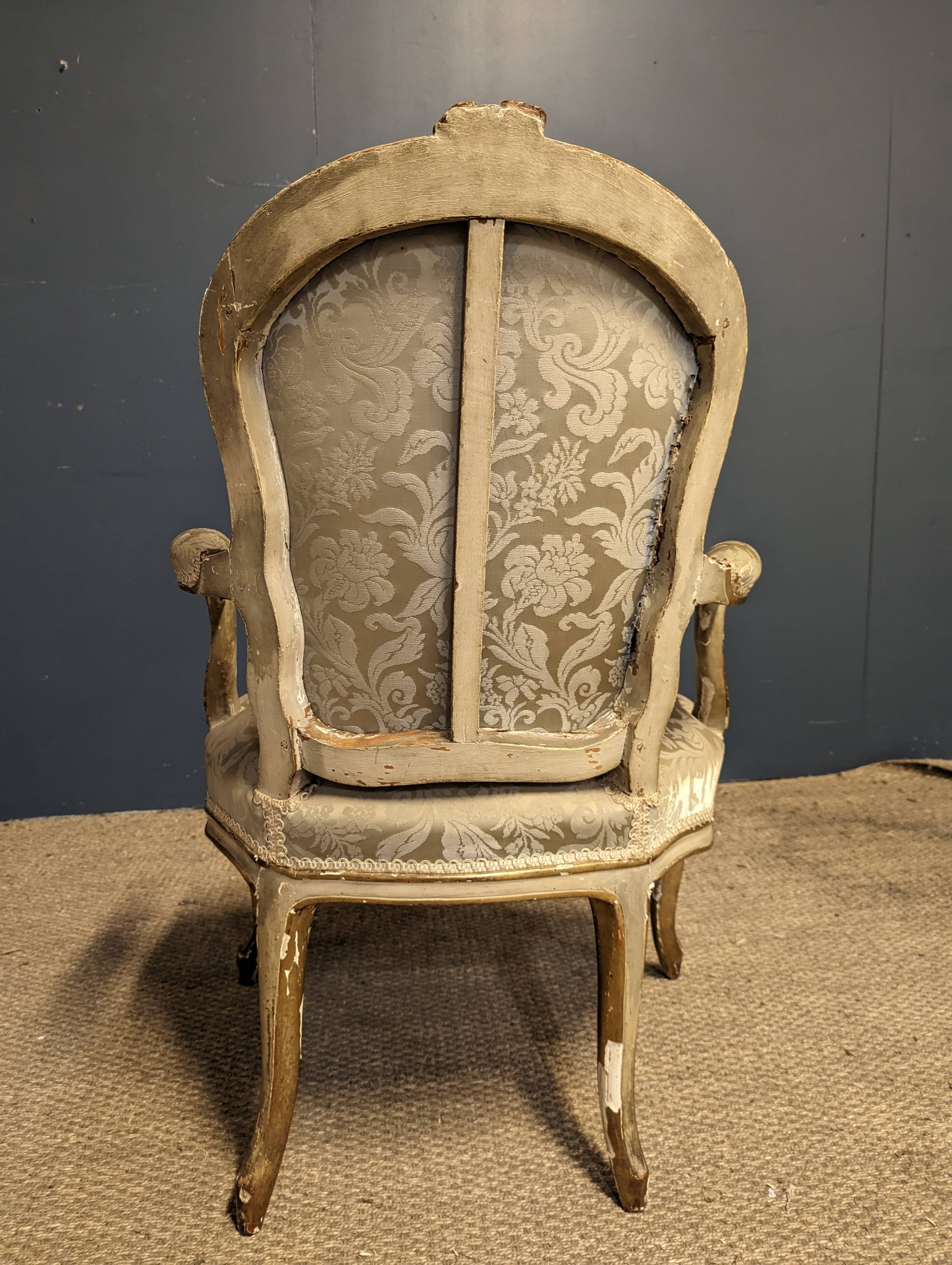 4 fauteuils époque Louis XV