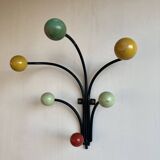 Wall mounted coat rack