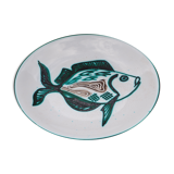 Fish decor plate by Robert Picaud - vallauris