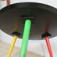 Table basse ronde pieds compas