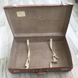 Valise rétro vintage marron
