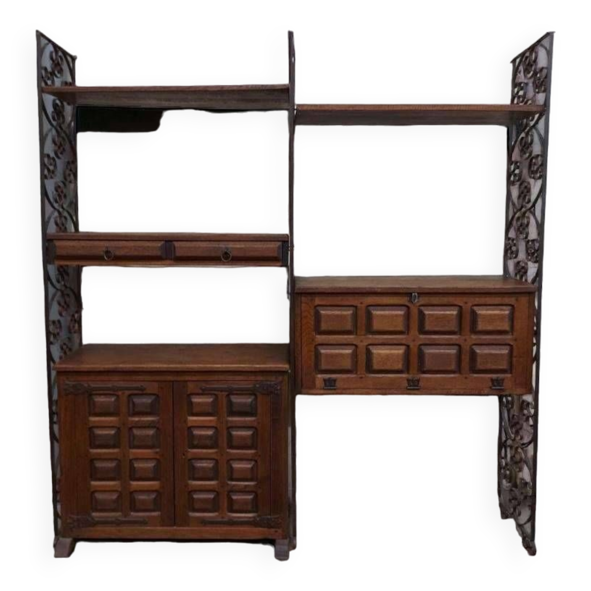 Vintage wall system: spanish brutalist style