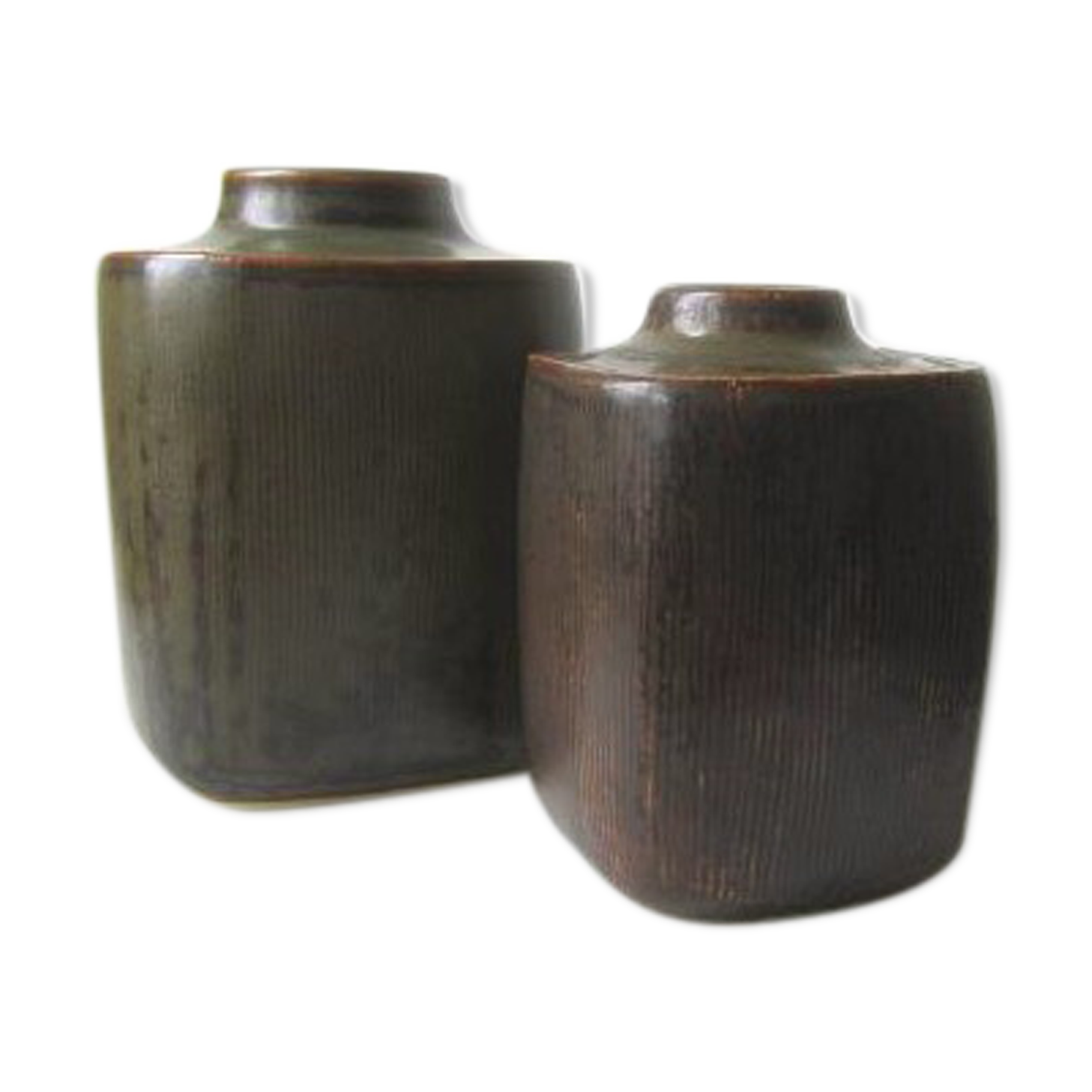 Pair of Scandinavian vase by Knud Valdemar Pedersen