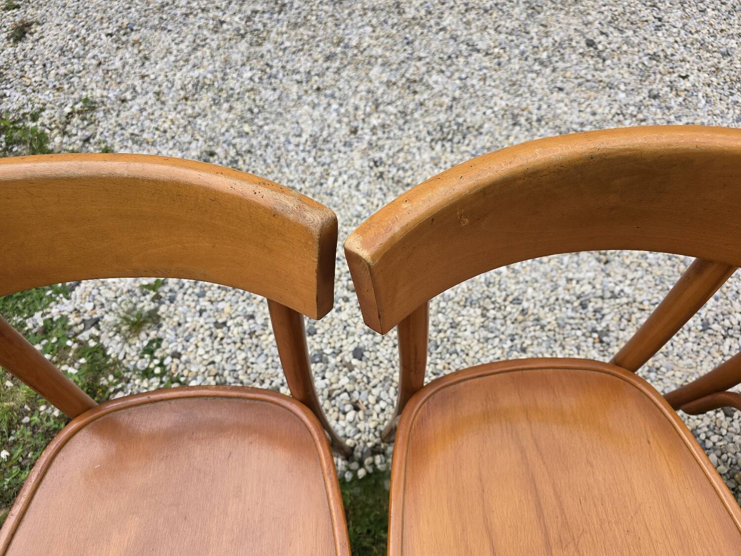 Set of four vintage bistro chairs