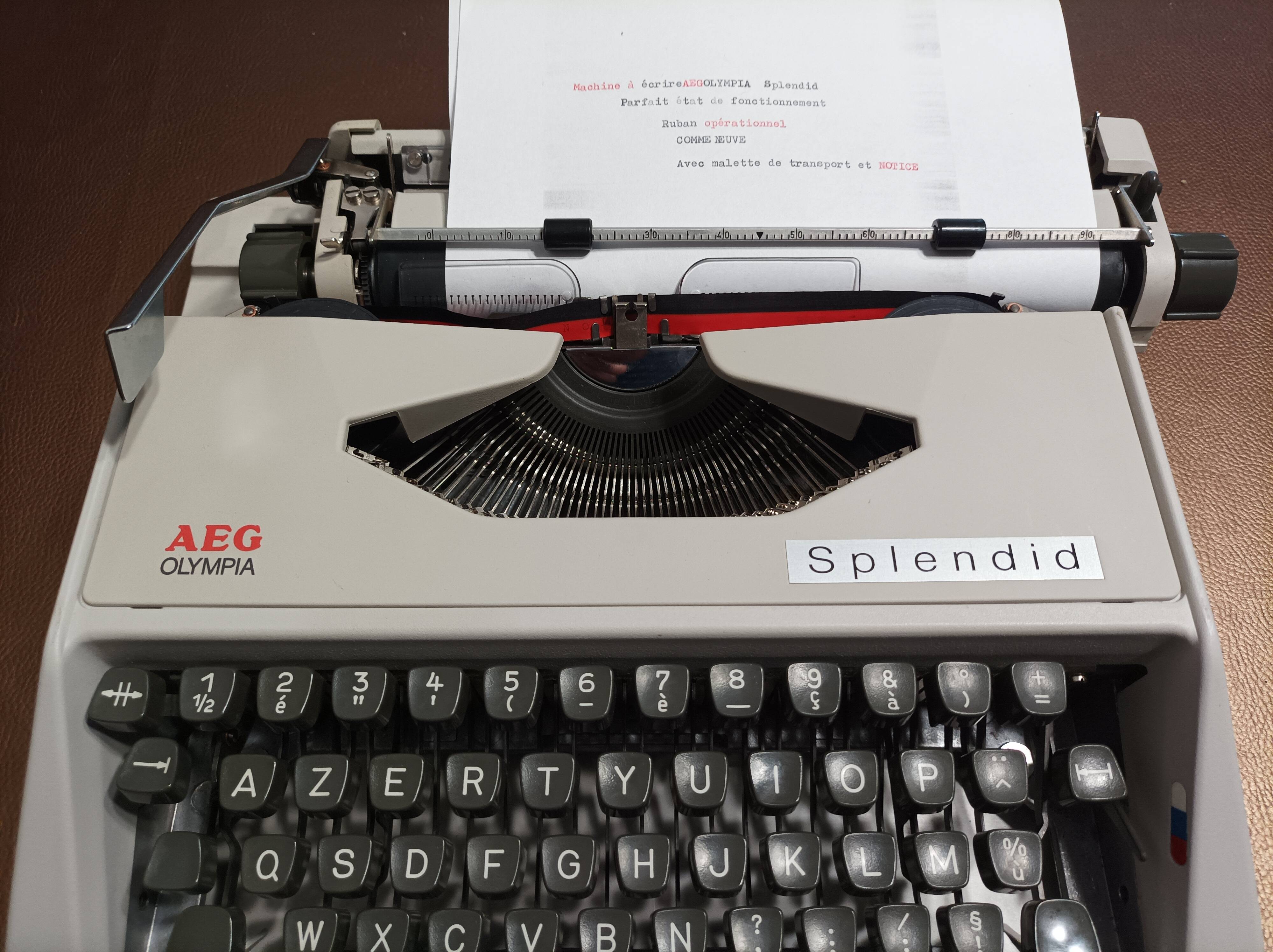AEF Olympia Splendid typewriter from the 80s