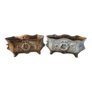 Pair of cast iron planters from 1900 in Charleville - Mézières