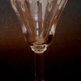 Port glass or crystal aperitif engraved nineteenth