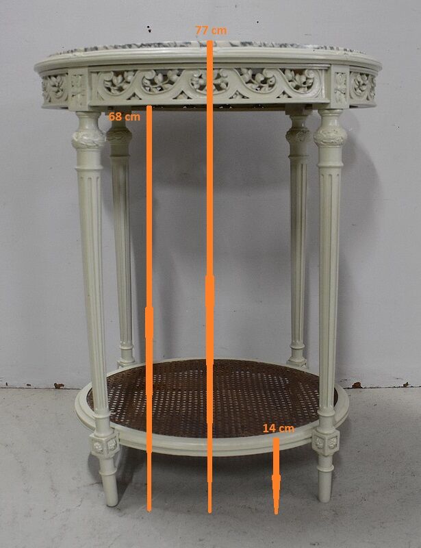 Guerin in Wood Réchampi and Cannage, Louis XVI style - 1920