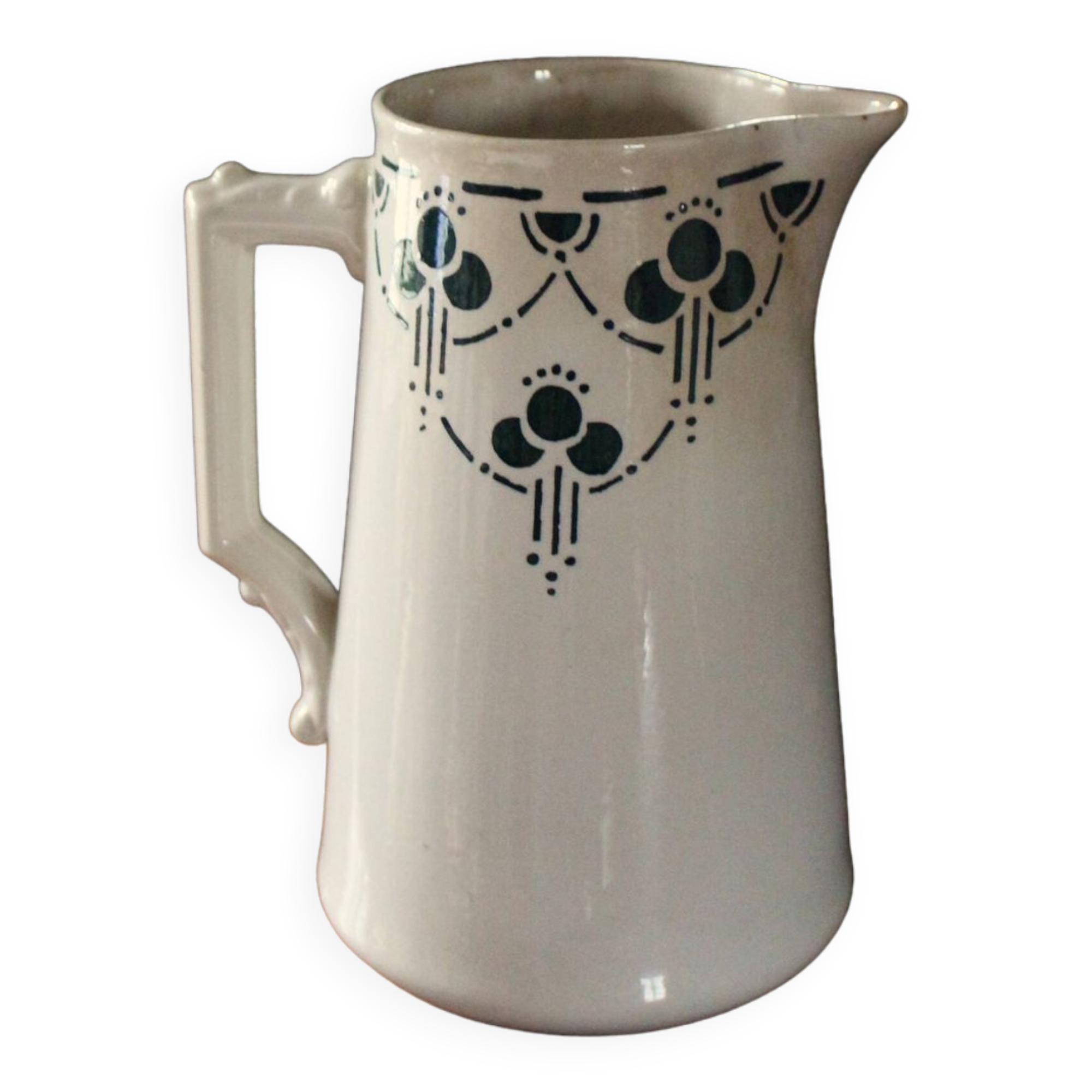 Old green water pitcher Bordeaux collection