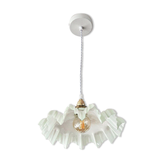 Vintage opaline pendant lamp
