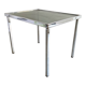 Vintage chrome side table with s smoked glass top