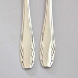 Vintage gulden cutlery in silver metal - fork + modernist spoon 1940/1950