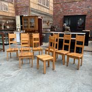 Pine chairs by Roland Wilhelmsson for Karl Andersson & Söner, Sweden, 1960s