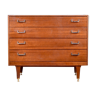 Midcentury Walnut and Brass Chest of Drawers by G Plan. Vintage / Modern / Retro / Danish Style.