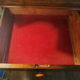 Commode ancienne en bois massif, artisanale