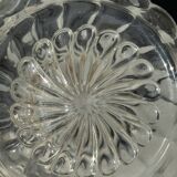 Vintage glass decanter in hot air balloon style H31 D18