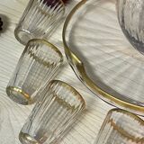 Daum Nancy crystal liqueur service