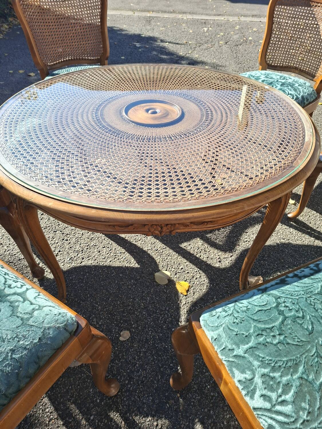 Chippendale style table and chairs set