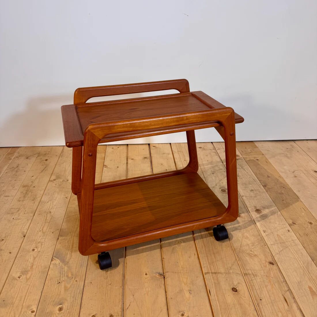Danish teak bar cart, 1960s