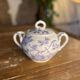 Sarreguemines porcelain sugar bowl from the late 19th century
