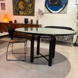 Glass dining table, 1980