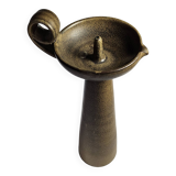 Large candle stick in ART CERAM sandstone from the 70s