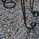 Coffee table end of sofa of the 50s mirror tray base wrought iron