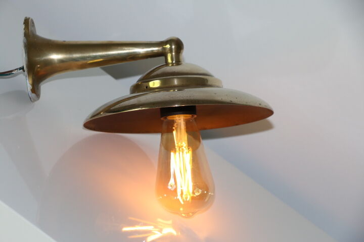 Brass wall lamp