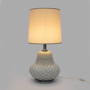 Artichoke table lamp in white ceramic, 1970s