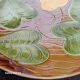 Rare large Majolica plate Nénuphar – Sarreguemines Vintage