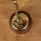 Wood and brass pepper mill Italy 1960