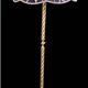 Bronze and brass floor lamp Italy 50