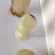 Pot and soliflores in onyx marble