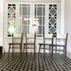 Formica chairs and wood