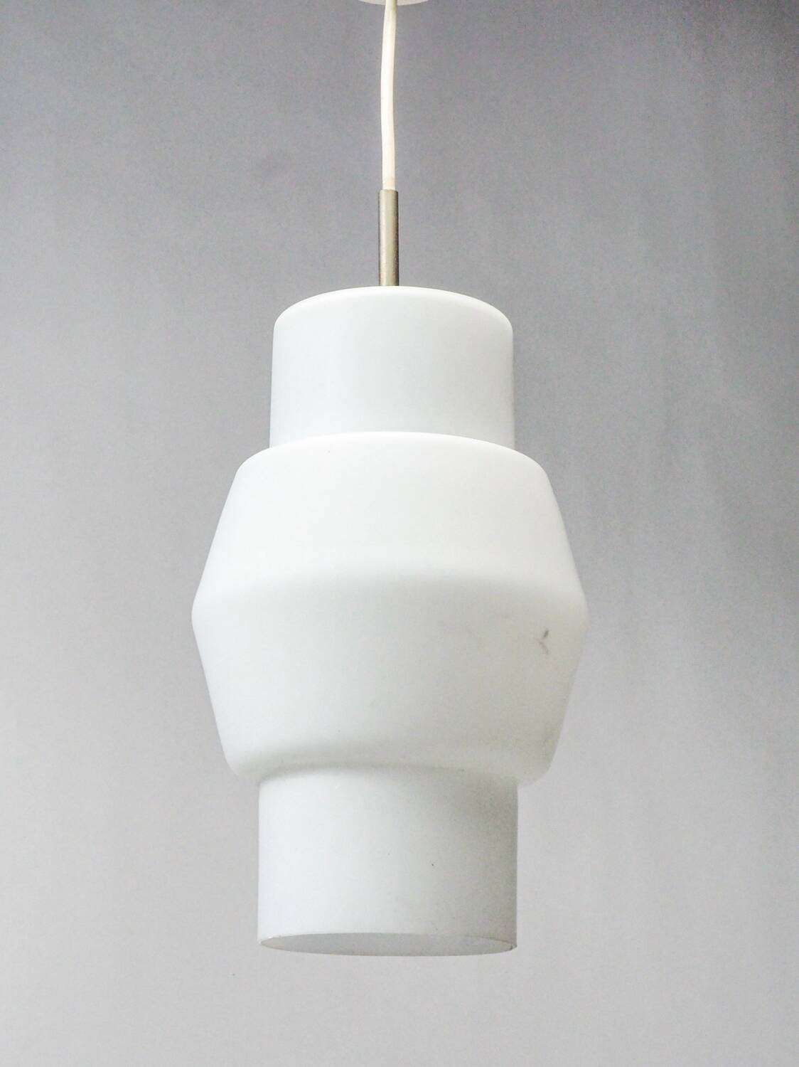 Suspension design en opaline blanche, Philips - 1960