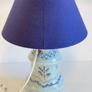 Lampe céramique bleue océan