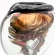 Sculptural Vase Robert Pierini Studio Glass 1994 Signed - Copper & Gold