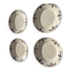 4 flat plates longchamp iron earth model Suzy art deco
