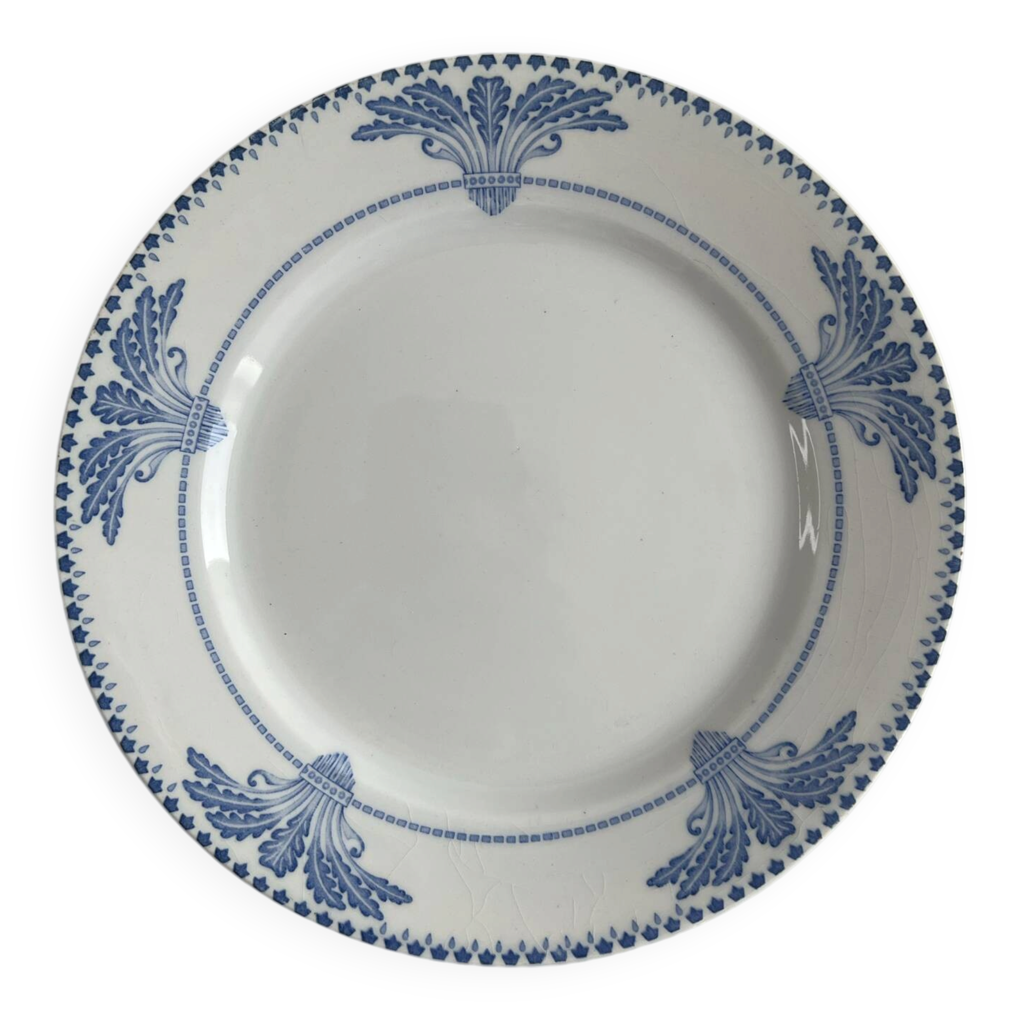 Dessert plate Windsor service Creil and Montereau 20.5