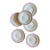 Set of 6 vintage deep plates, Gildas models