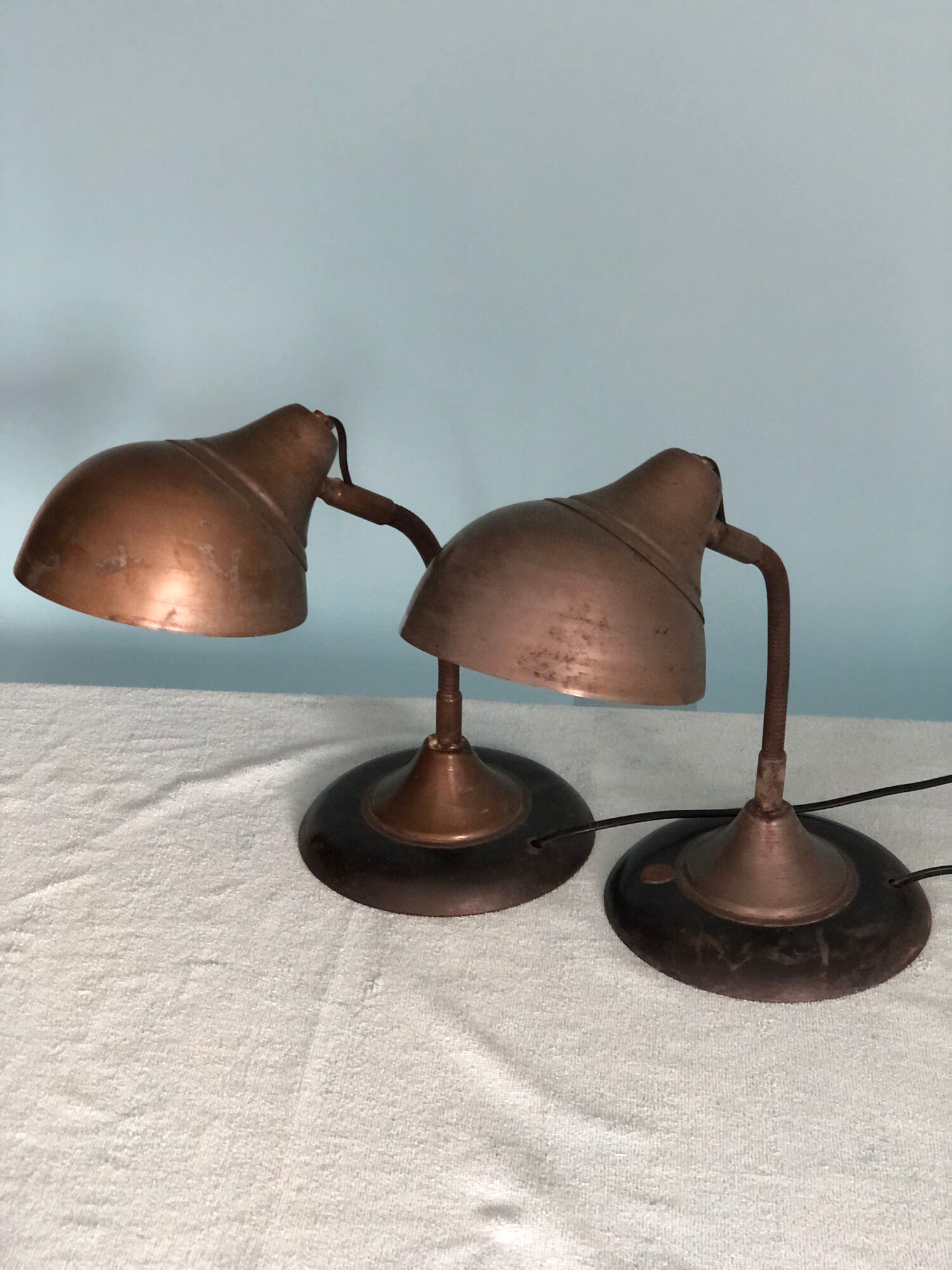 Pair of mid century desk lamps france 1950s
