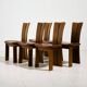 CJ Rosengaarden oak dining set, Set of 7