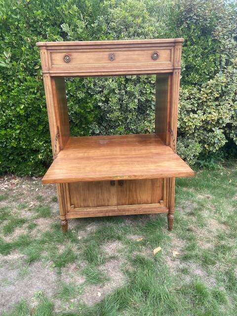 Secretary with a Walnut Drop Leaf