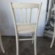Set de 6 chaises bistrot vintages blanches