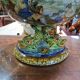polychrome faience cup – Decorated with fantastical characters and animals